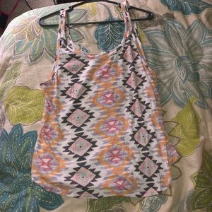 size large multicolored chevron tank 🌈